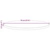 vidaXL Table Top White Ø70x2.5 cm Solid Wood Pine