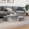 vidaXL Coffee Tables 2 pcs Concrete Grey Engineered Wood