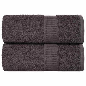 vidaXL Washcloths "FROGN" 2 pcs Anthracite 15x21 cm 360 gsm