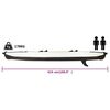 vidaXL Inflatable Kayak Black 424x81x31 cm Polyester