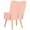 vidaXL Relaxing Chair Pink 63 x 67 x 94 cm Fabric