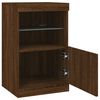 vidaXL Sideboard with LED Lights Brown Oak 41x37x67 cm