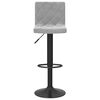 vidaXL Bar Stools 2 pcs Light Grey Velvet