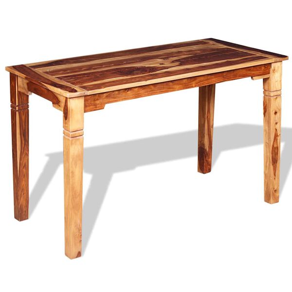 vidaXL Dining Table Solid Acacia Wood 120x60x76 cm