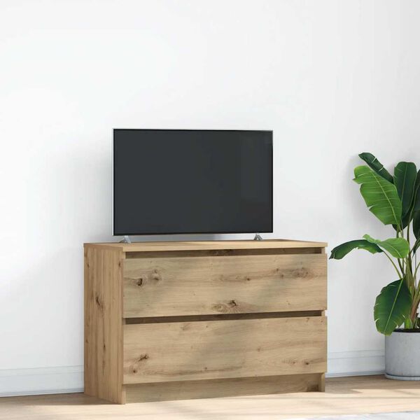 vidaXL TV Cabinet Artisan Oak 80x35x54 cm Engineered Wood