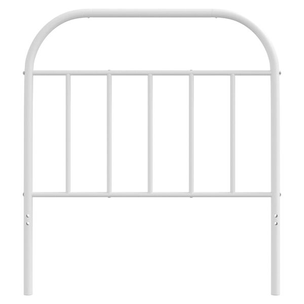 vidaXL Metal Headboard White 90 cm