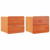vidaXL Bedside Table 2 pcs Brown 39 x 34 x 33 cm Solid pinewood