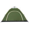vidaXL Camping Tent 5-Person Green Quick Release