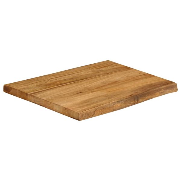 vidaXL Table Top 40x40x2.5 cm Live Edge Solid Wood Mango