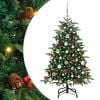 vidaXL Artificial Christmas Tree with 150 LEDs with Stand Green 120 cm
