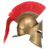 vidaXL Greek Warrior Helmet Antique Replica LARP Brass Steel