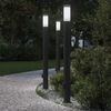 vidaXL Bollard Lights with Outlet 3pcs 110 cm Stainless Steel IP44