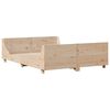 vidaXL Bed Frame without Mattress 140x190 cm Solid Wood Pine