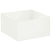 vidaXL Garden Planter White 60 x 60 x 40 cm Cold-rolled Steel