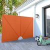 vidaXL Collapsible Terrace Side Awning Terracotta 240x160 cm
