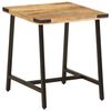 vidaXL Side Table 45x45x50 cm Solid Wood Mango and Iron