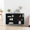 vidaXL Sideboard Black Oak 103.5 x 35 x 70 cm Engineered Wood