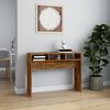 vidaXL Console Table Smoked Oak 105x30x80 cm Engineered Wood