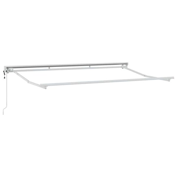 vidaXL Awning Frame White 3.5 x 2 m Powder-coated steel and aluminium