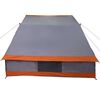 vidaXL Camping Tent Grey and Orange 223 x 163 x 130 cm Taffeta