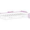 vidaXL Pocket Spring Mattress Medium Firm 90x190 cm Single Size