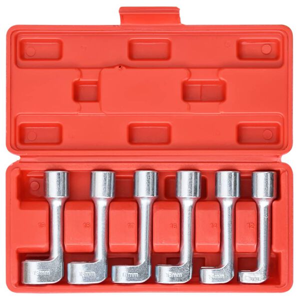 vidaXL 6 Piece L-type Open-ended Ring Wrench Socket Set