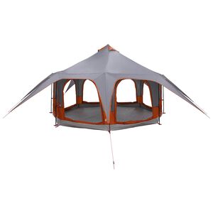 vidaXL Family Tent 5-Person Grey and Orange