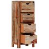 vidaXL Drawer Cabinet 40x30x100 cm Solid Acacia Wood