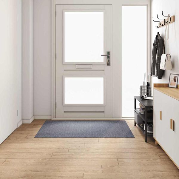 vidaXL Carpet Runner Light Grey 100 x 150 cm Fabric