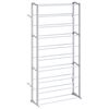 vidaXL Shoe Rack | Grey | Polypropylene | Compact | Light Weight | Shoe Rack