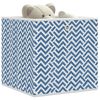 vidaXL Foldable Storage Boxes 10 pcs Blue 32x32x32 cm Non-woven Fabric