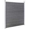 vidaXL Garden Fence WPC 872x186 cm Grey