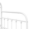 vidaXL Daybed Frame with Headboard White 100 x 190 cm Steel