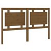 vidaXL Bed Headboard | Honey brown | Solid pine wood | Standard Double