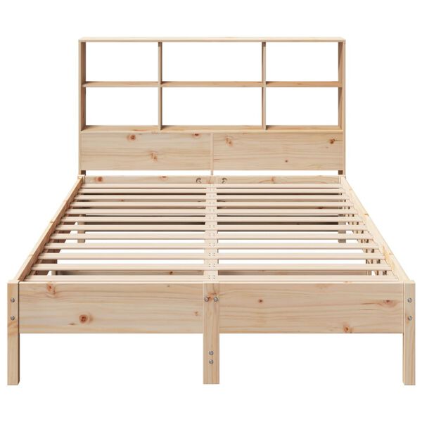 vidaXL Bookcase Bed without Mattress 120x200 cm Solid Wood Pine