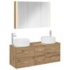 vidaXL Bathroom Furniture Set 4 pcs Artisan Oak
