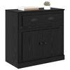 vidaXL Highboard Black Oak 70 x 35.5 x 67.5 cm Engineered Wood