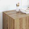 vidaXL Desk with Shelf Artisan Oak 140 x 50 x 75 cm Engineered Wood