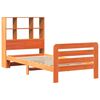 vidaXL Bed Frame without Mattress Wax Brown 90x190 cm Single Solid Wood Pine