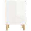 vidaXL Bedside Cabinets 2 pcs High Gloss White 40x35x50 cm