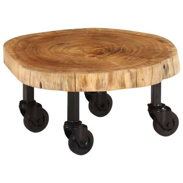 vidaXL Coffee Table Solid Acacia Wood 60x55x25 cm