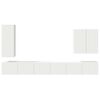 vidaXL Wall-mounted 6 pcs White