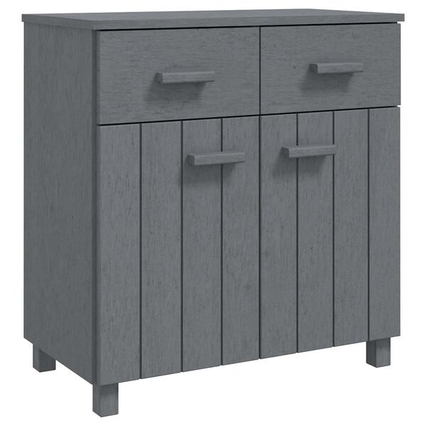 vidaXL Sideboard HAMAR Dark Grey 79x40x80 cm Solid Wood Pine