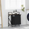 vidaXL Laundry Basket 1 Compartment with Shelf Sonoma Oak