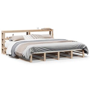vidaXL Bed Frame without Mattress 180x200 cm Super King Solid Wood Pine