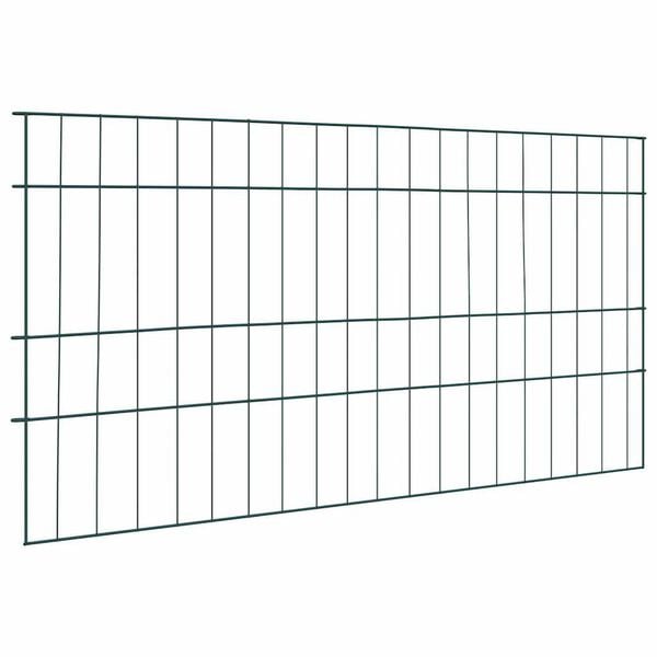 vidaXL Pond Fence Set 5 pcs Green 100 x 50 cm Steel