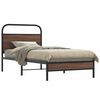 vidaXL Bed Frame without Mattress 100x190 cm Brown Oak Engineered Wood