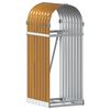 vidaXL Log Holder Wood Look 40x45x100 cm Galvanised Steel