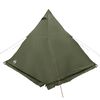 vidaXL Family Tent Tipi 6-Person Olive Green Waterproof
