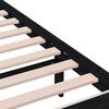 vidaXL Bed Frame without Mattress Black Small Single Solid Wood
